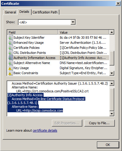 OCSP-stapling in IIS